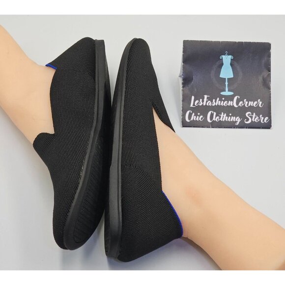 Rothy's Women's Black Knit The Loafer Casual Lightweight Flats Shoes Sz 12 2689 - Picture 12 of 16